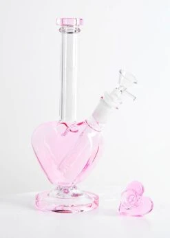 PINK HEART BONG(Pink Heart Bong With Matching Bowl) 13 PINK HEART BONG(Pink Heart Bong With Matching Bowl) -Canna Style Shop 092622 IMG 12529 2 2