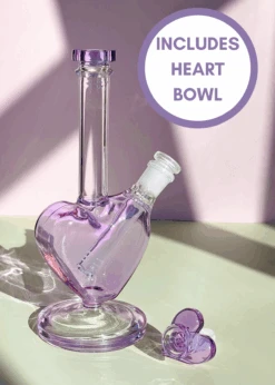 LAVENDER HEART BONG(Lavender Heart Bong)
