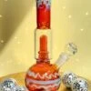 AMBER SWIRL BONG(70s Perc Bong)