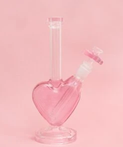 PINK HEART BONG(Pink Heart Bong With Matching Bowl) 15 PINK HEART BONG(Pink Heart Bong With Matching Bowl) -Canna Style Shop HeartBong Pink 02Ccopy
