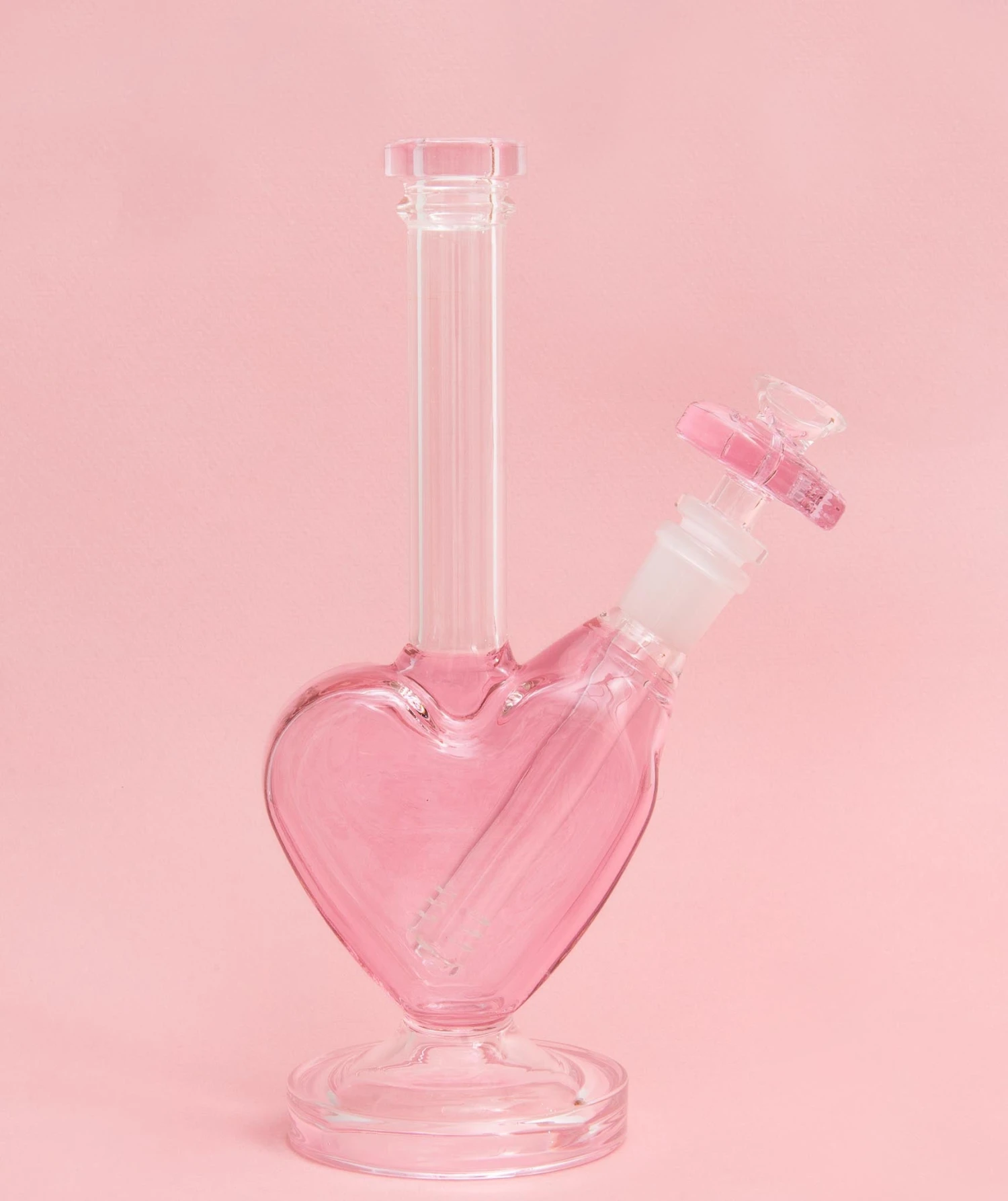 PINK HEART BONG(Pink Heart Bong With Matching Bowl) 9 PINK HEART BONG(Pink Heart Bong With Matching Bowl) - Image 7