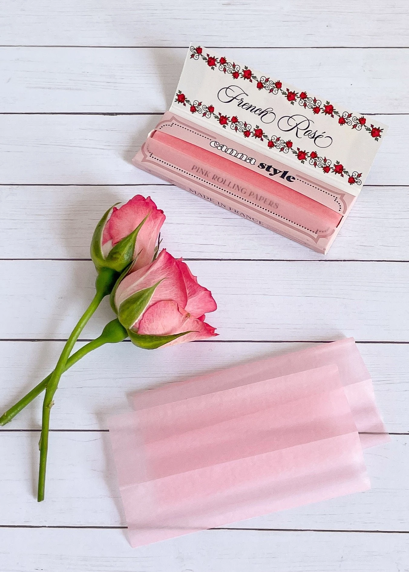 FRENCH ROSE PINK ROLLING PAPERS(French Rose Rolling Papers) 4 FRENCH ROSE PINK ROLLING PAPERS(French Rose Rolling Papers) - Image 2