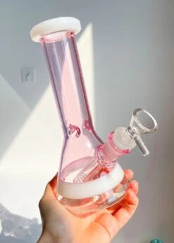 CLASSY BEAKER BONG 8"(Mini Beaker Bong)