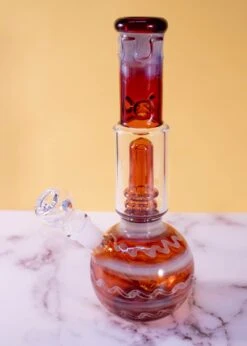 AMBER SWIRL BONG(70s Perc Bong) -Canna Style Shop IMG 5819