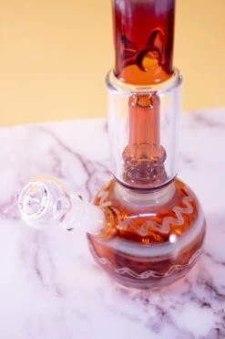 AMBER SWIRL BONG(70s Perc Bong) -Canna Style Shop IMG 5823