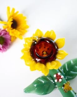 SUNFLOWER & BEES PIPE(Sunflower Pipe) -Canna Style Shop IMG 7401