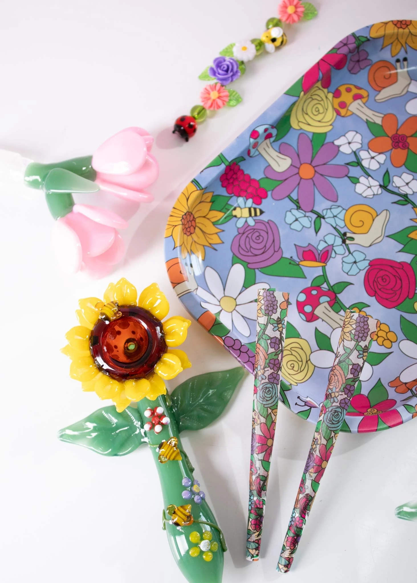 FLORAL CRITTER CONES (8-pack)(Floral Garden Cones) 4 FLORAL CRITTER CONES (8-pack)(Floral Garden Cones) - Image 2