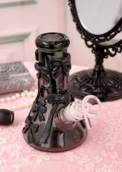 BLACK BOW BONG 6"(Bow Bong Black)