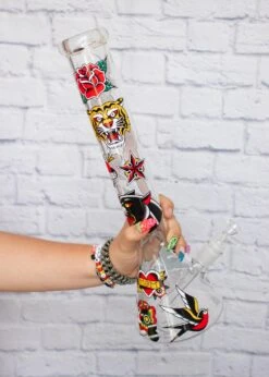 TATTOO BONG 16"(16 Tattoo Beaker Bong) -Canna Style Shop IMG 8484