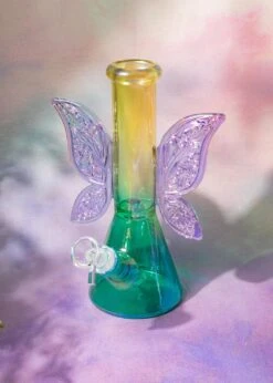 FAIRY WINGS BEAKER BONG(Fairy Wings Bong) -Canna Style Shop blue butterfly bong4