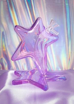 PURPLE STAR BUBBLER(Star Bong Purple)