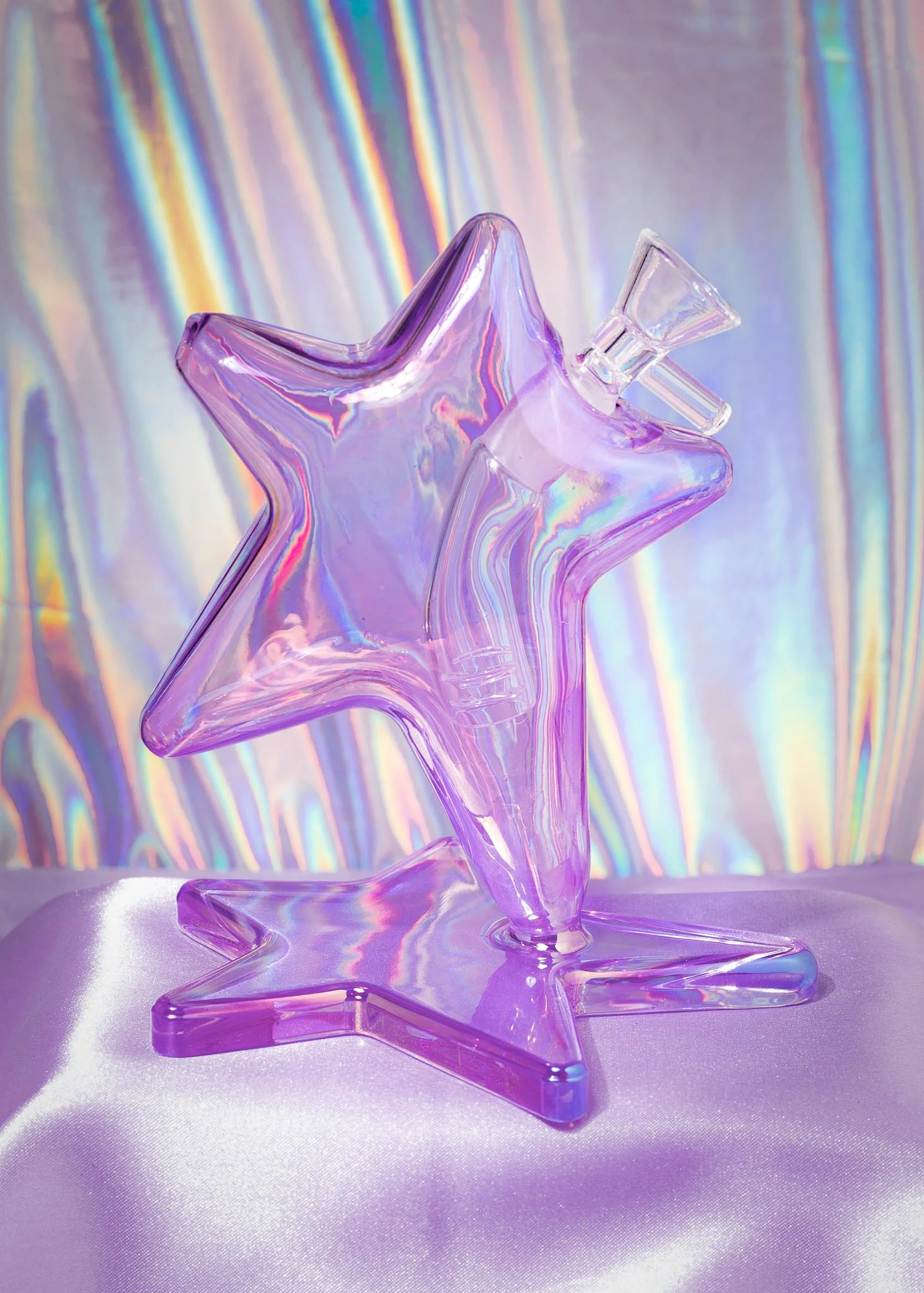 PURPLE STAR BUBBLER(Star Bong Purple) 3 PURPLE STAR BUBBLER(Star Bong Purple)