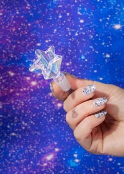 SHOOTING STAR BOWL - IRIDESCENT(Star Bowl Iridescent) 7 SHOOTING STAR BOWL - IRIDESCENT(Star Bowl Iridescent) -Canna Style Shop white star bowl3